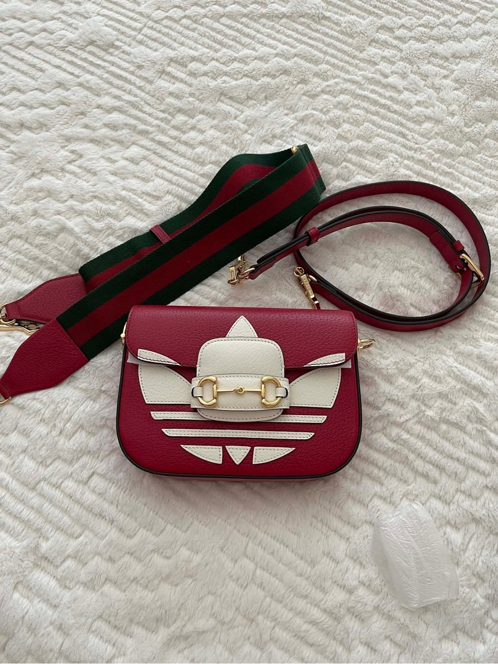 Brand new Gucci x adidas Horsebit 1955 Shoulder Bag